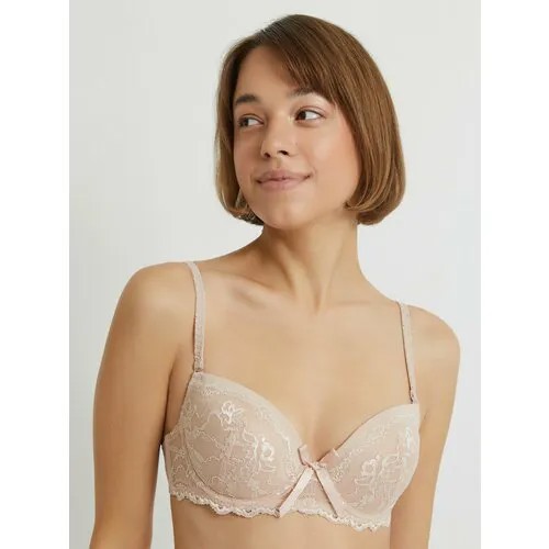 Бюстгальтер infinity lingerie Versailles, размер 80D, бежевый