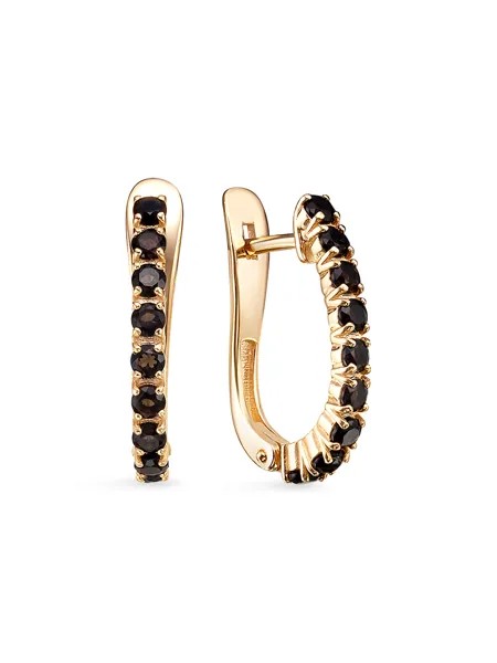 Серьги женские из серебра SamoroDki Jewelry 2-04-006-17з, раухтопаз