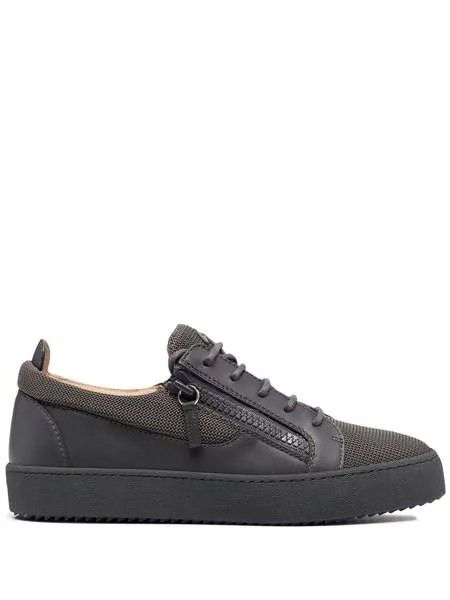 Giuseppe Zanotti кеды на шнуровке и молнии