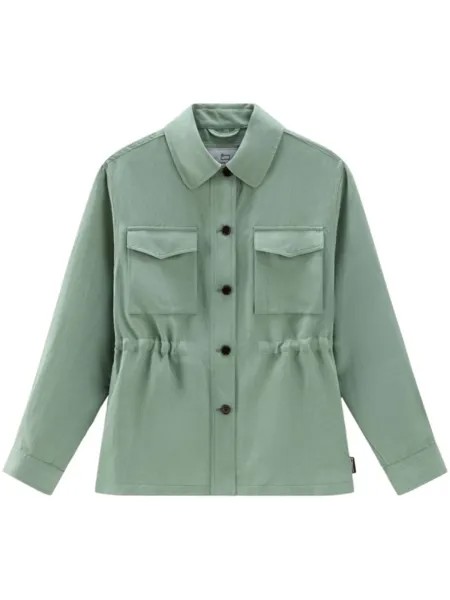 Woolrich рубашка с эластичным поясом, зеленый