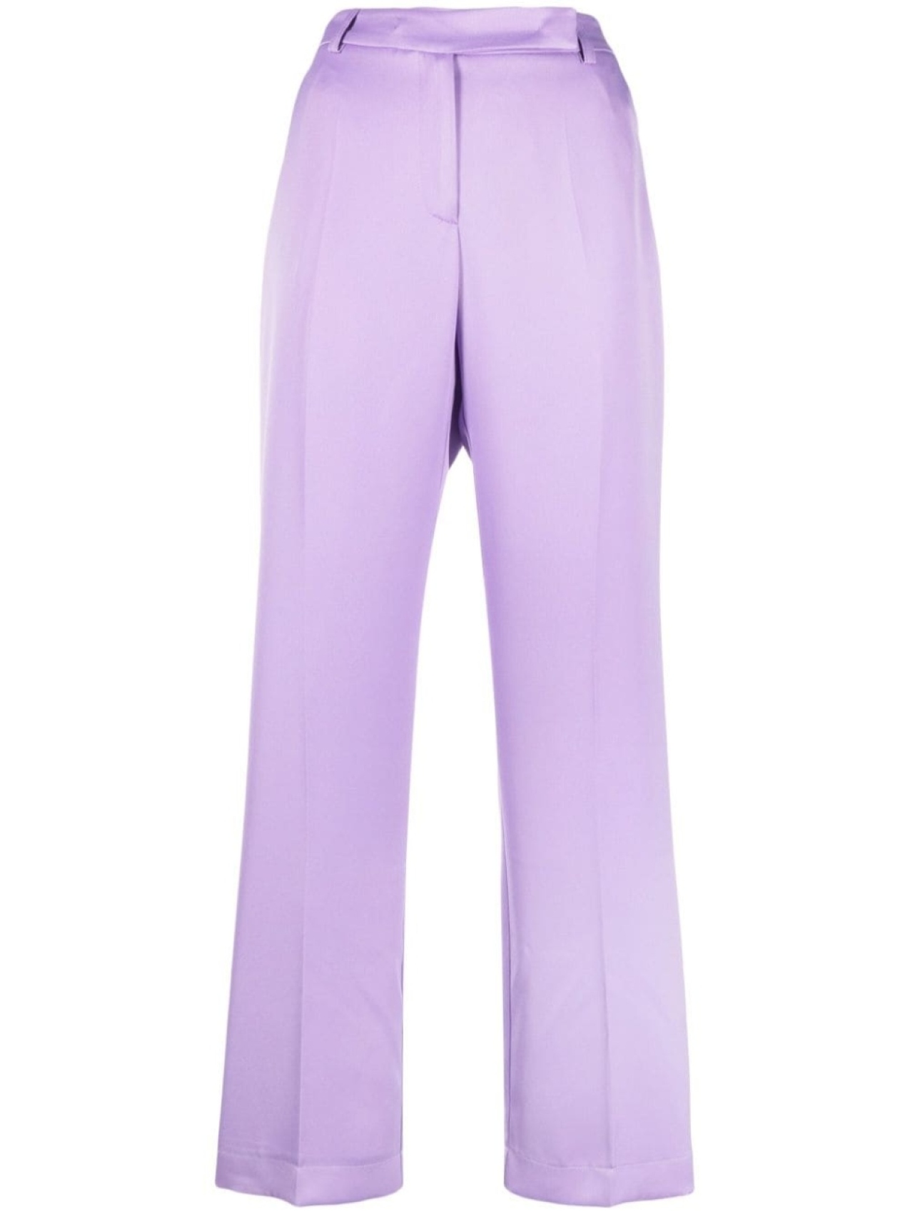 Hebe Studio прямые брюки с завышенной талией, фиолетовый