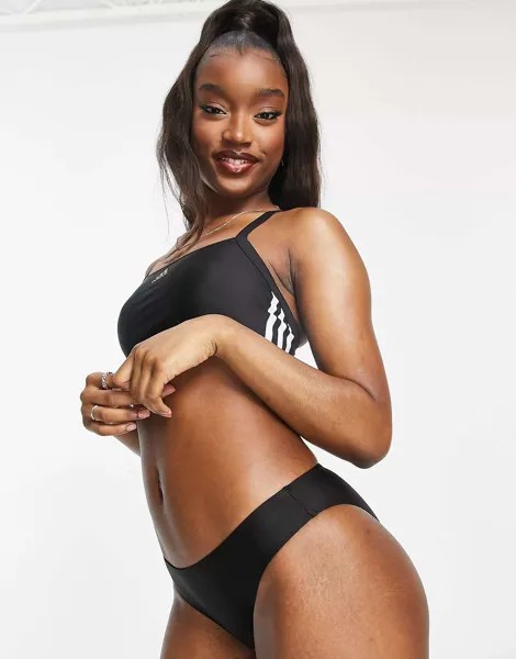 Черное бикини adidas Swim 3 Stripe adidas performance