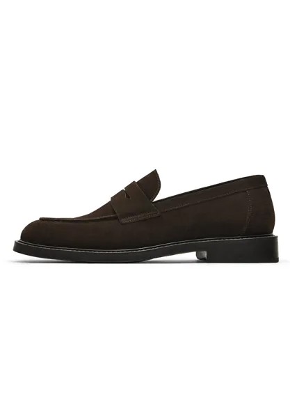 Слипоны TAN SPLIT Massimo Dutti, коричневый