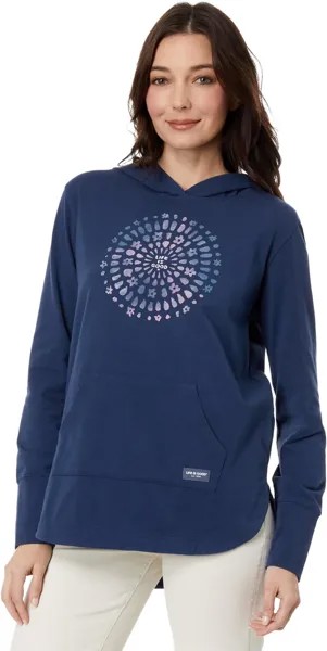Худи Life is Good Joy Explosion Crusher-Flex Hoodie Tunic, цвет Darkest Blue