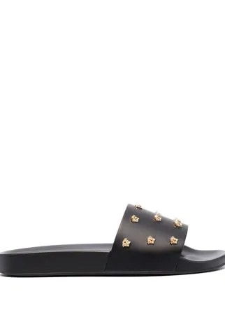 Versace шлепанцы с декором Medusa