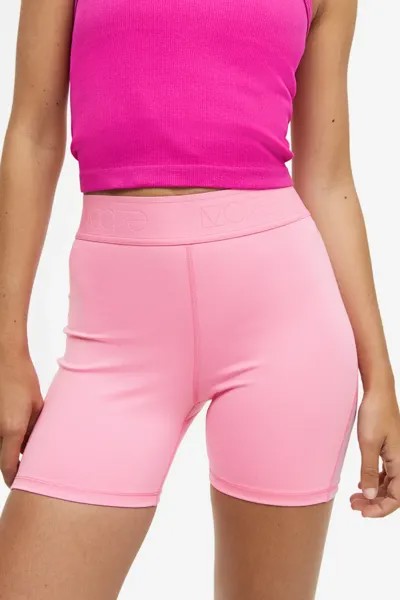 Короткие спортивные леггинсы drymove с сеткой H&M, розовый