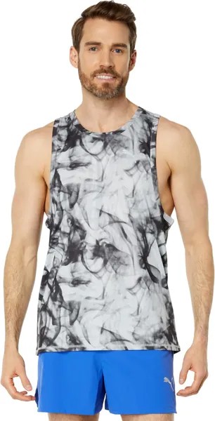 Майка с принтом Run Favorite All Over PUMA, цвет Platinum Gray/All Over Print