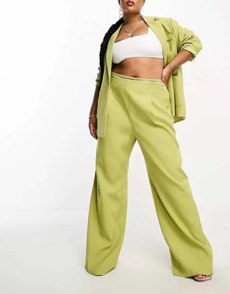 Эксклюзивные зеленые брюки 4th & Reckless с ремешком на талии