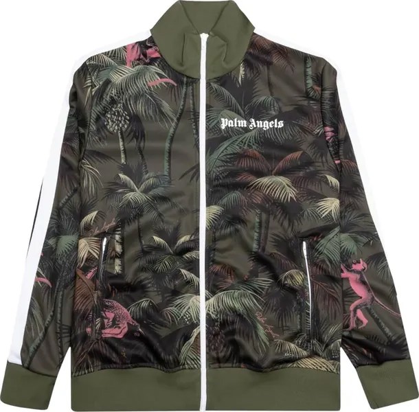 Куртка Palm Angels Jungle Classic Track Jacket 'Green', зеленый
