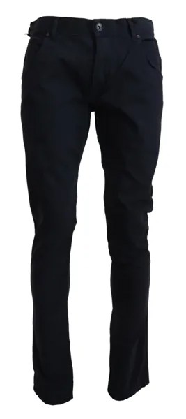 Джинсы BRIAN DALES Черные хлопковые эластичные винтажные мужские брюки IT48/W34 200 долларов США
