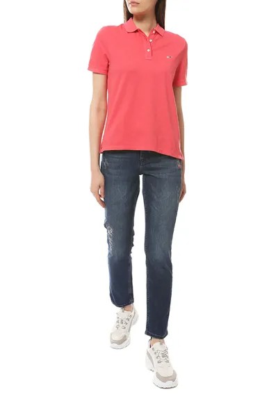Поло женское Tommy Jeans DW0DW06884 розовое S