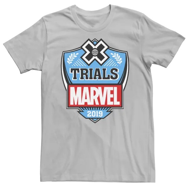 Мужская футболка Trials Marvel, серебристый