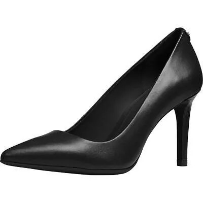 Michael Kors Dorothy Женские кожаные туфли-лодочки на шпильке с острым носком, черные, размер 7