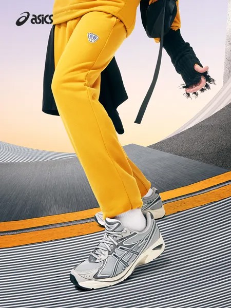 Брюки спортивные Asics с вышивкой, желтый