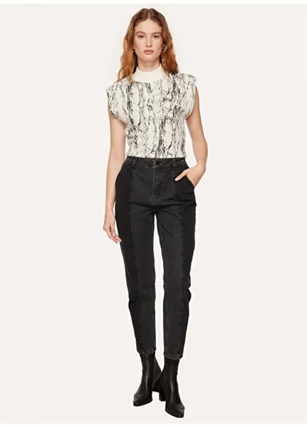 Женские джинсовые брюки Skinny антрацитового цвета Black On Black