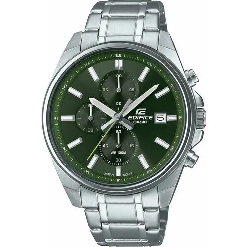 Наручные часы CASIO Edifice, серебристый/зеленый