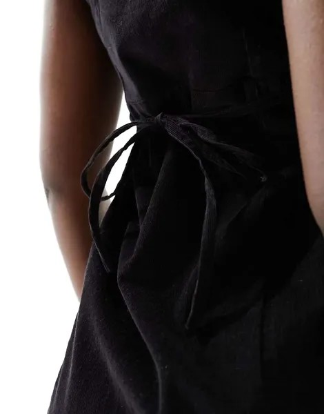 Черное платье с круглым вырезом и круглым вырезом Nobody's Child Valentina