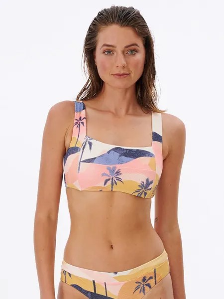 Верх бикини Rip Curl, цвет rosa/blau