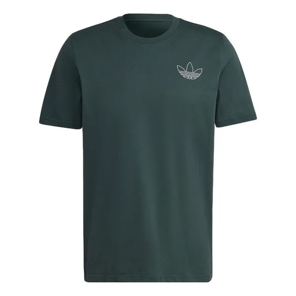 Футболка adidas originals Trefoil Series Style T-shirt 'Mineral Green', зеленый