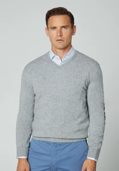 Свитер Mix V Hackett London, цвет ash grey