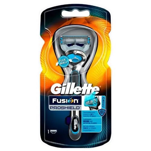 Бритвенный станок Gillette Fusion5 Proshield Chill Flexball, сменные кассеты 1 шт.