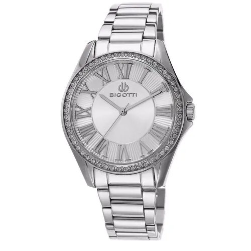 Наручные часы Bigotti Milano женские Roma Наручные часы Bigotti BG.1.10075-1 классические женские кварцевые, водонепроницаемые, белый