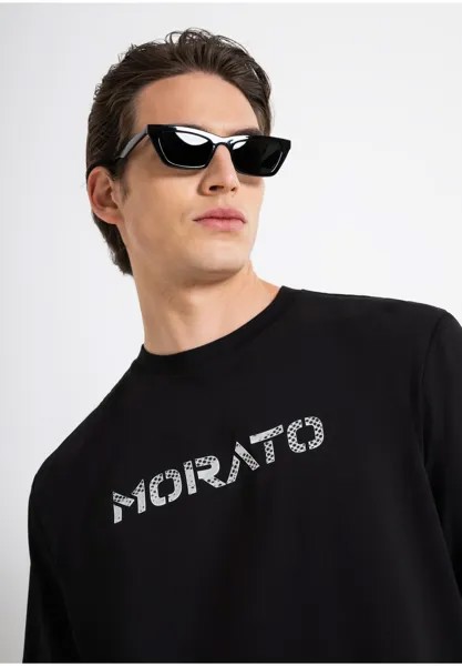 Футболка с принтом Antony Morato, черный