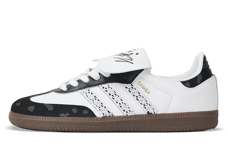 Кроссовки adidas originals Samba Series Skateboarding Shoes Unisex Low-top Black/white, черный/белый