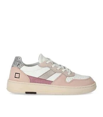 Date Court 2.0 Vintage Calf White Pink Sneaker Woman