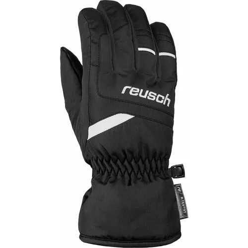 Перчатки Reusch, размер 6, черный, белый
