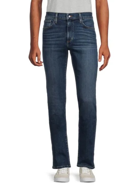 Джинсы прямого и узкого кроя со средней посадкой Brixton Joe'S Jeans, темно-синий