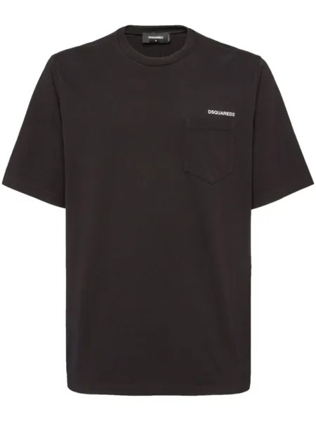 Dsquared2 футболка с графичным принтом, черный