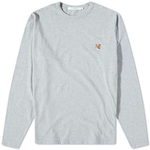 Футболка Maison Kitsuné Long Sleeve Fox Head Patch Regular Tee