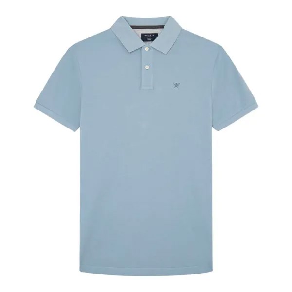 Поло с коротким рукавом Hackett Logo Slim Fit, синий