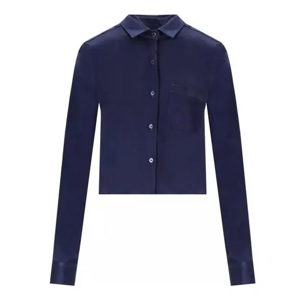 Футболка dafne cropped shirt Cruna, синий