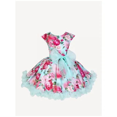 Нарядное платье для девочки Красотка Мятный 146