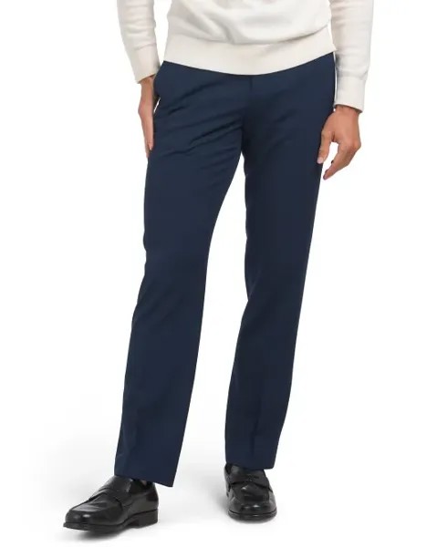 Брюки с тонкой османской текстурой Perry Ellis Portfolio, цвет Estate Blue