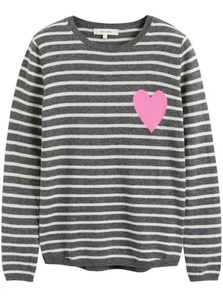 Chinti & Parker джемпер Breton Heart, серый