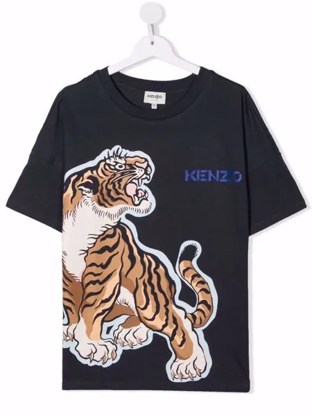 Kenzo Kids футболка с принтом