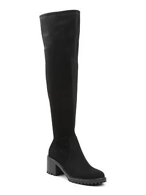 XOXO Женские черные эластичные ботинки Rainelle с круглым носком на блочном каблуке, размер 6,5 м