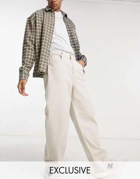 Мешковатые джинсы цвета 90-х Reclaimed Vintage цвета экрю