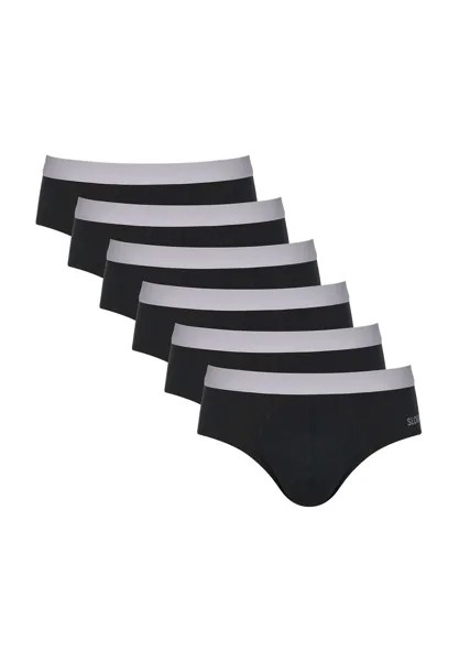 Трусы MEN GO ABC BRIEF 6 PACK Sloggi, черный
