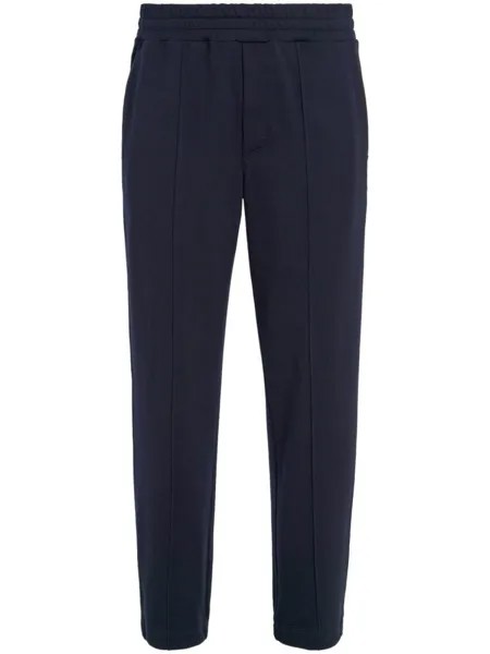 Zegna зауженные спортивные брюки, синий