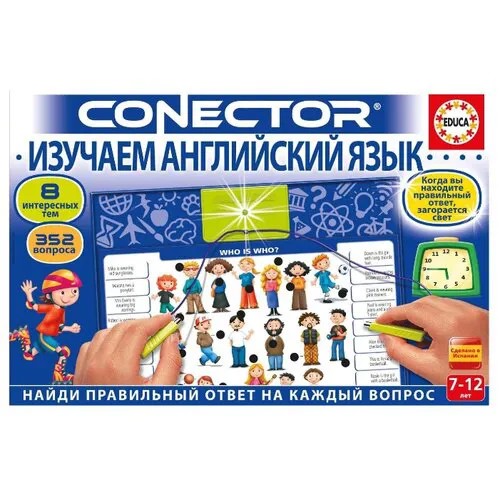 Настольная игра Educa Электровикторина Изучаем английский язык 17492