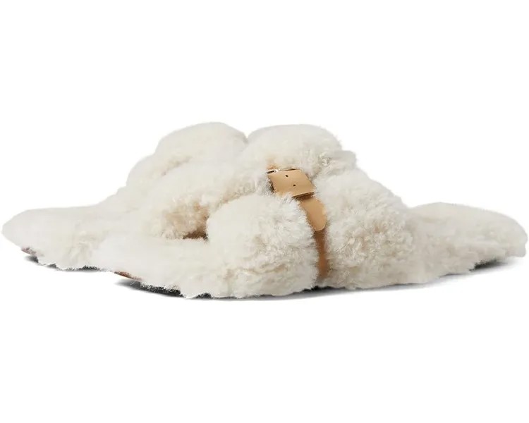 Домашняя обувь Clergerie Irinaf7, цвет White Faux Shearling