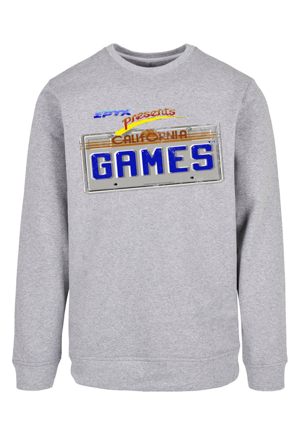 Пуловер F4NT4STIC Sweatshirt Retro Gaming California Games Plate, цвет grau meliert
