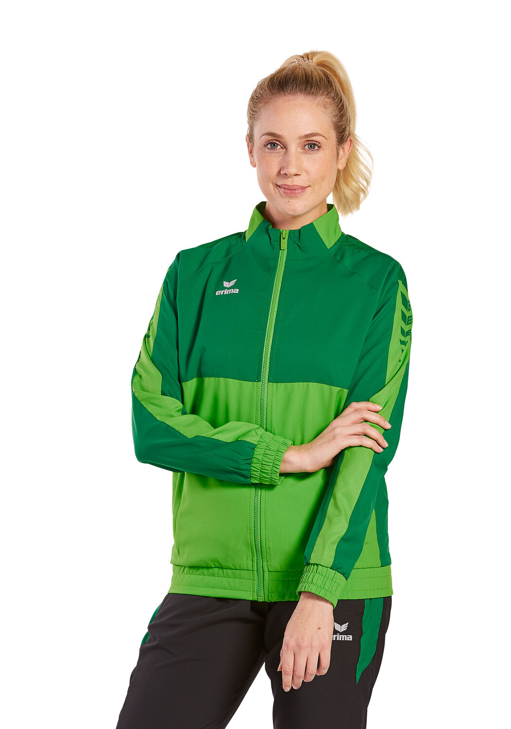 Спортивная куртка erima Six Wings Präsentationsjacke, цвет green/smaragd