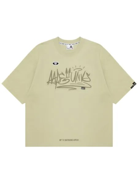 Футболка из джерси с вышитым логотипом AAPE BY *A BATHING APE, зеленый