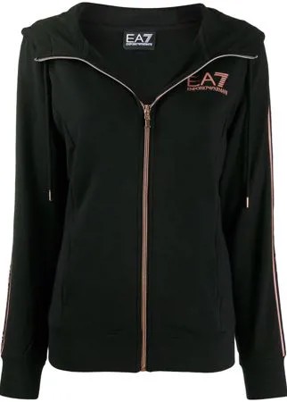 Ea7 Emporio Armani куртка на молнии с капюшоном