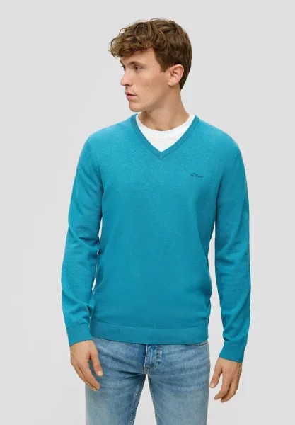 Вязаный свитер LOGO s.Oliver, цвет türkis